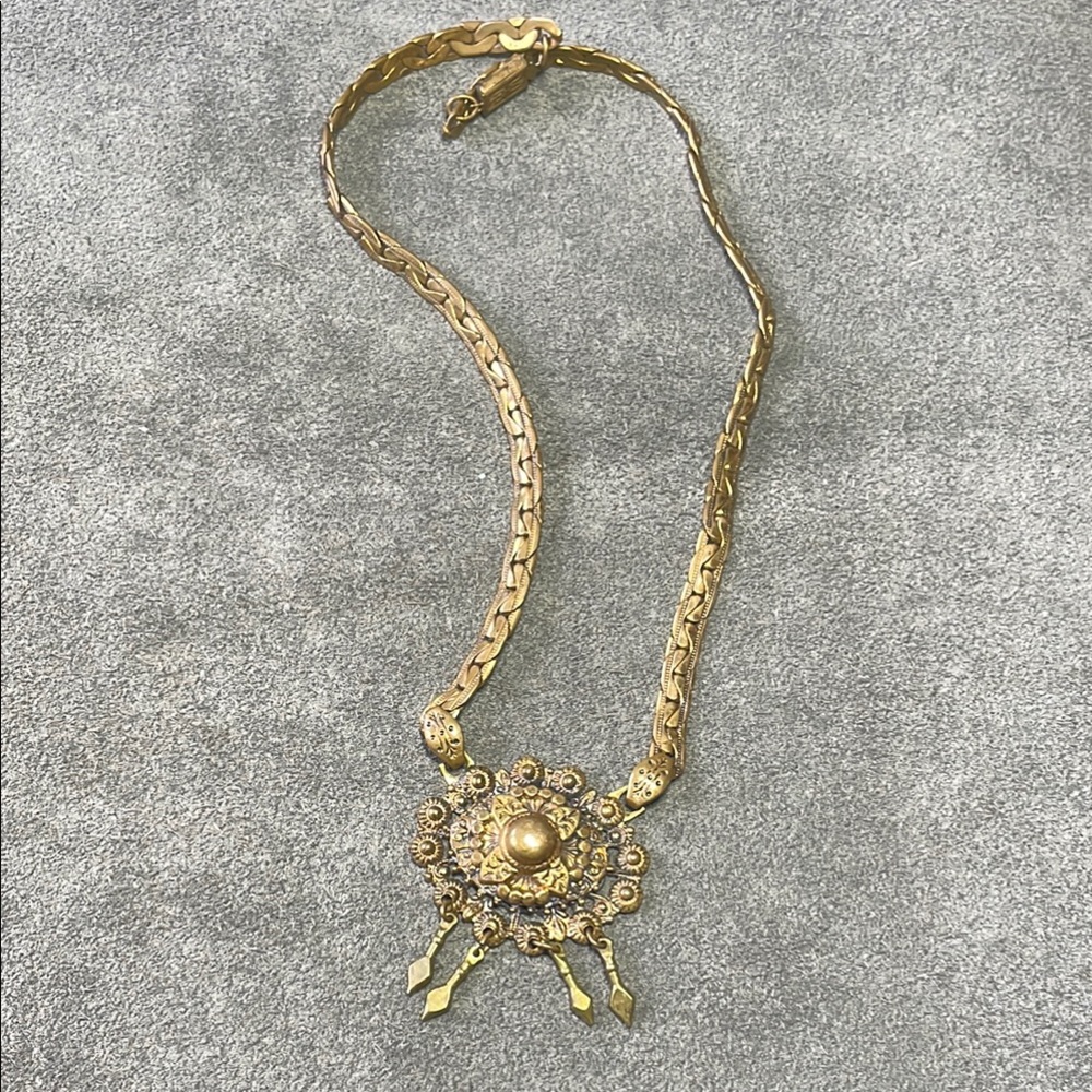 Brass Victorian Necklace